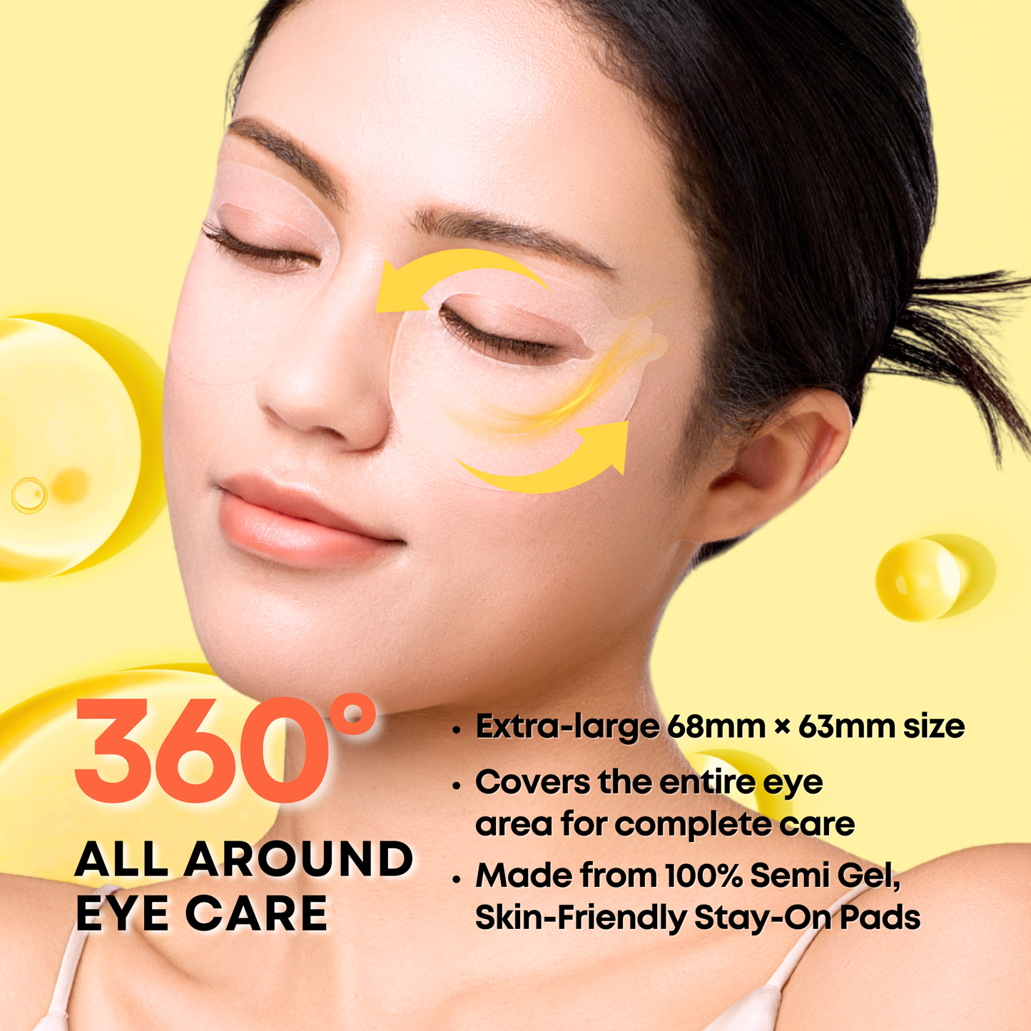SOMISOME 360° Vitamin C Eye Masks 50 Masks