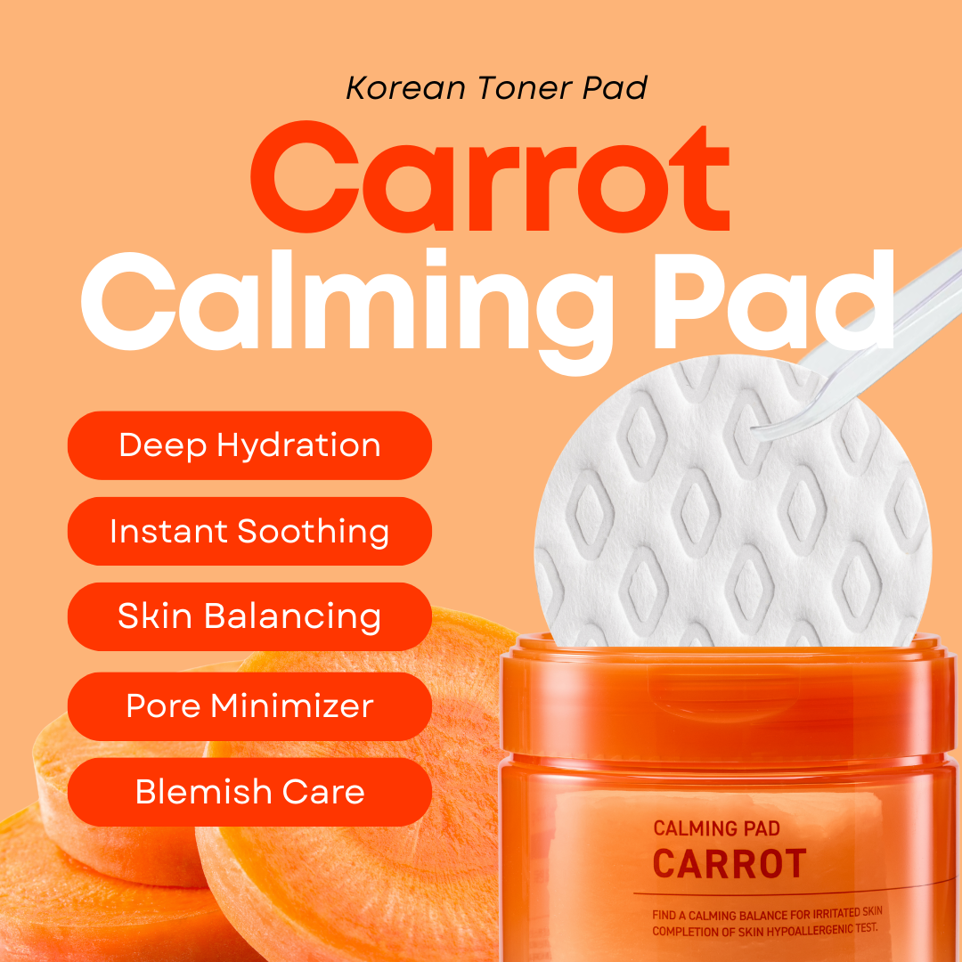 SOMISOME Carrot Calming Toner Pads 40 Pads