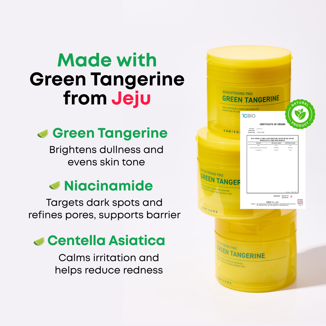 Green Tangerine Radiant Tone Up Pads 50 Pads
