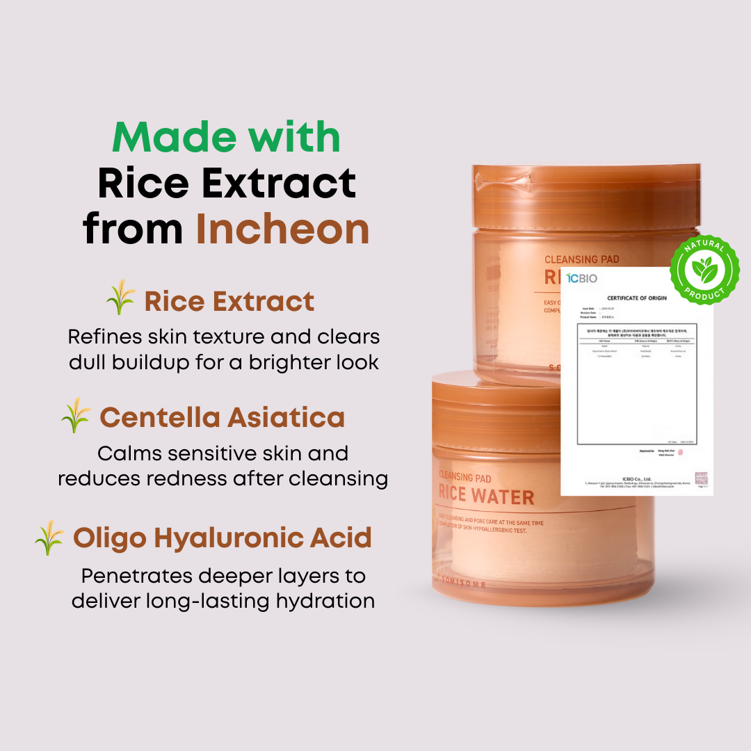 Rice Water Cleansing Pads 50 Pads