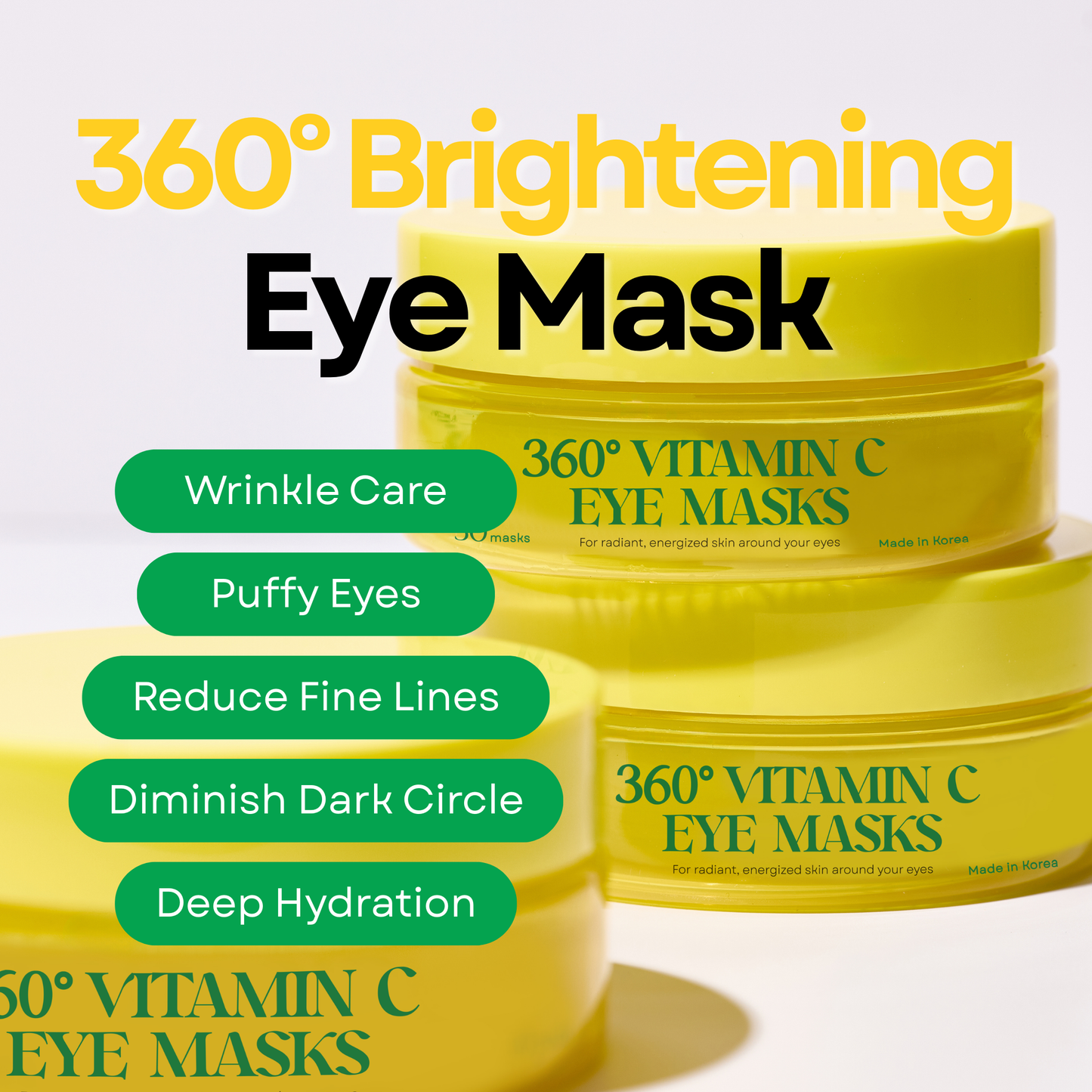 SOMISOME 360° Vitamin C Eye Masks 50 Masks