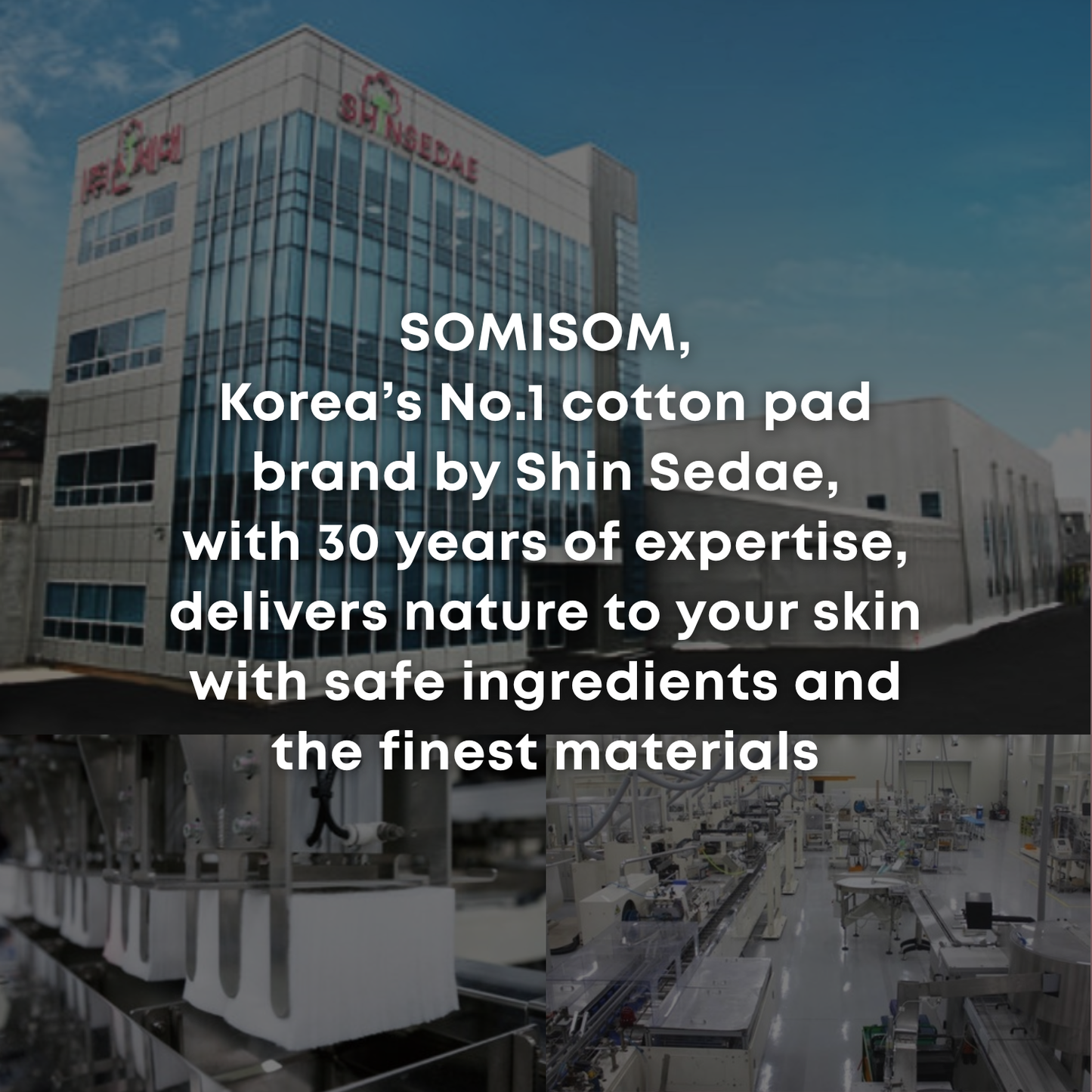 SOMISOME Portable Chak Chak 100% Cotton Pads 64 Count