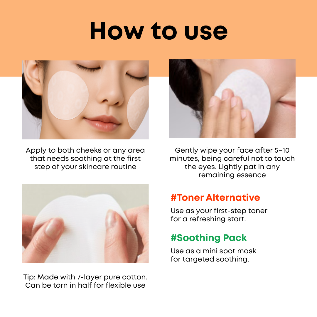 SOMISOME Carrot Calming Toner Pads 40 Pads
