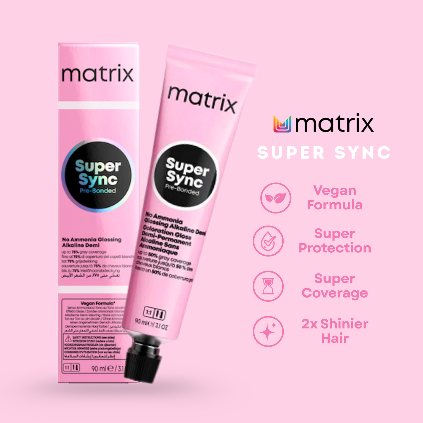 Matrix Super Sync Pre-Bonded Alkaline Demi-Permanent Hair Color