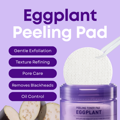 Eggplant Peeling Toner Pads 50 Pads