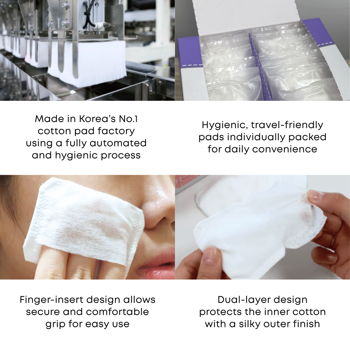 SOMISOME Portable Ssok Ssok 100% Cotton Pads 64 Count