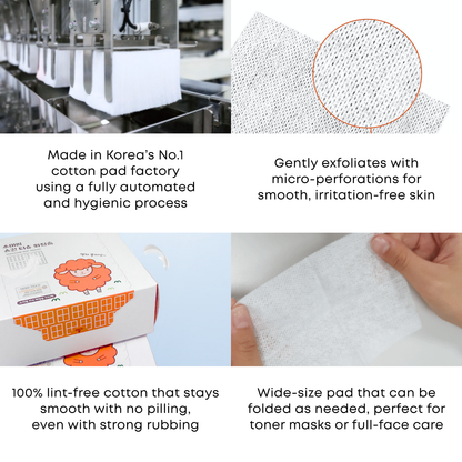 SOMISOME Skin Tissue 100% Pure Cotton Pads 100 Count