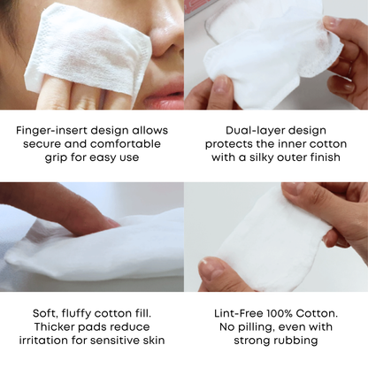 SOMISOME Silky 100% Pure Cotton Pads 80 Count