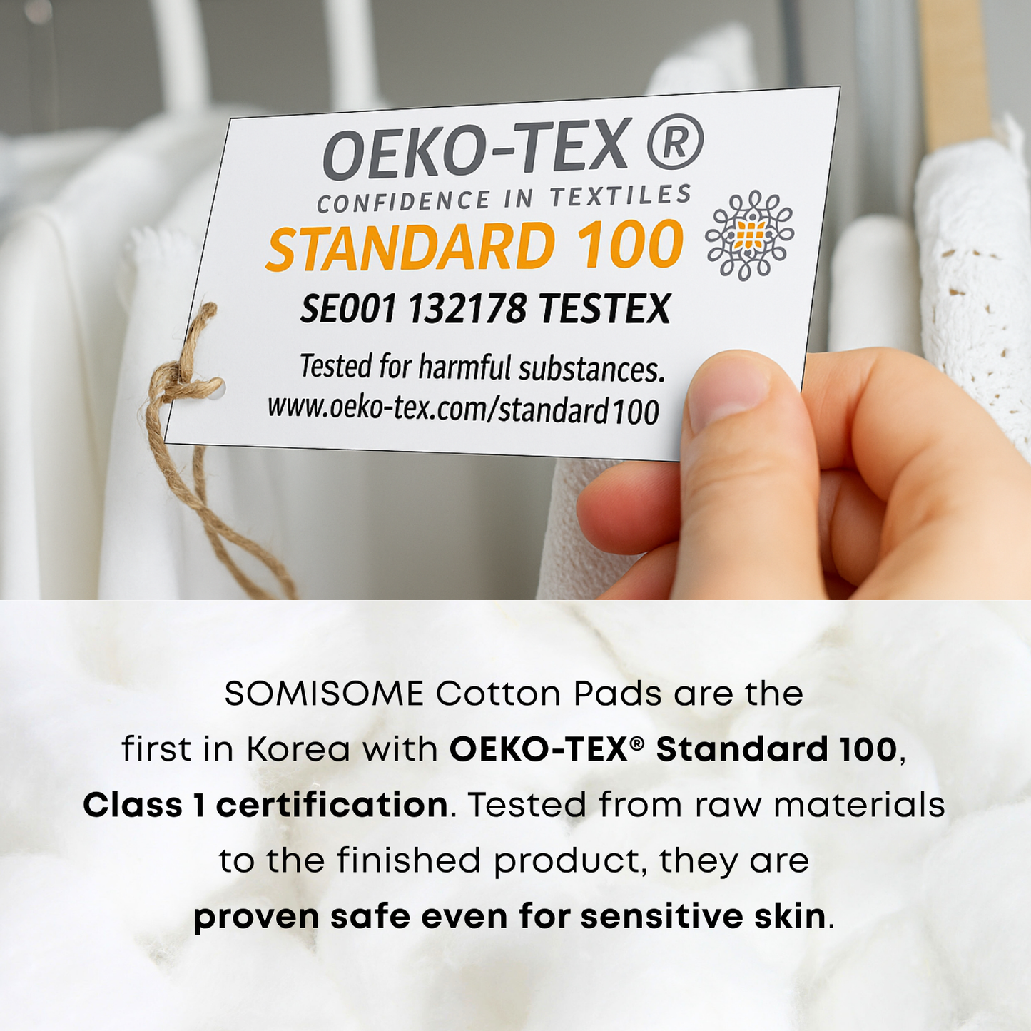 SOMISOME Silky 100% Pure Cotton Pads 80 Count