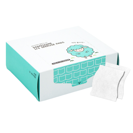 SOMISOME 1/2 Seeruse 100% Pure Cotton Pads 80/160 Count