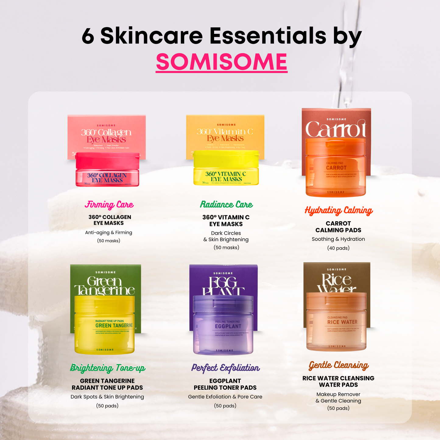 SOMISOME 360° Collagen Eye Masks 50 Masks
