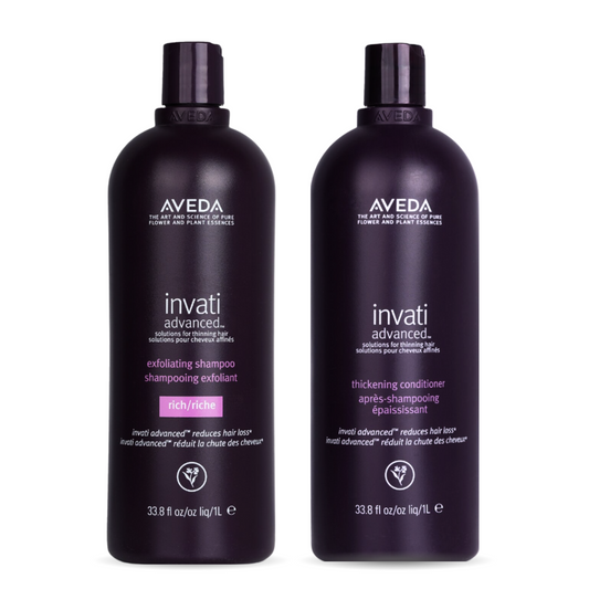 Aveda Invati Advanced Exfoliating Shampoo Rich & Thickening Conditioner Duo